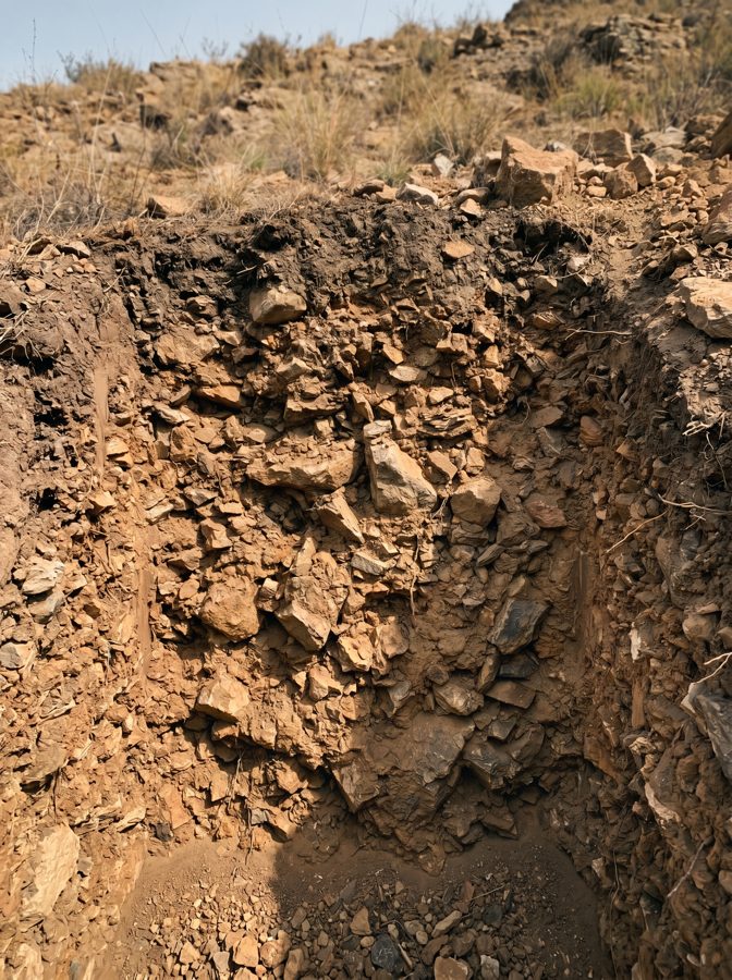 Perfil de suelo — Finca Mantrax
